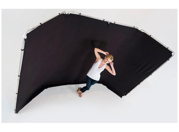 Manfrotto  Bakgrunn Panorama 4m Sort Sort bakgrunn 